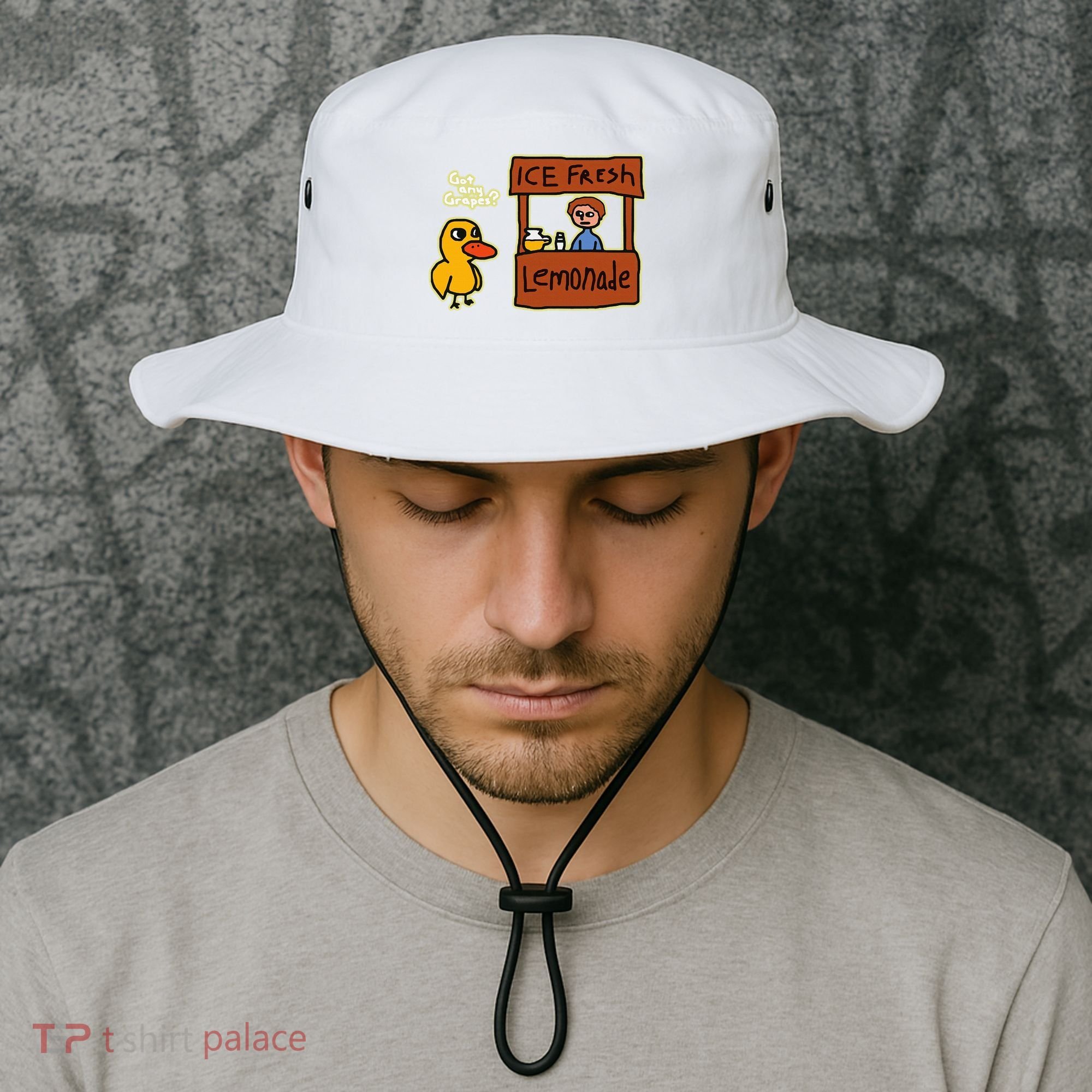 Ice Fresh Lemonade Duck Funny Got Any Grapes Love Gift Bucket Hat