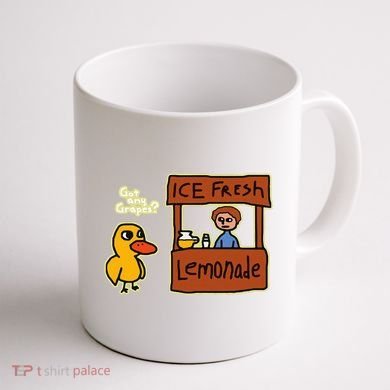 Ice Fresh Lemonade Duck Funny Got Any Grapes Love Gift Coffee Mug back