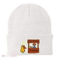 Ice Fresh Lemonade Duck Funny Got Any Grapes Love Gift Beanie thumb 0