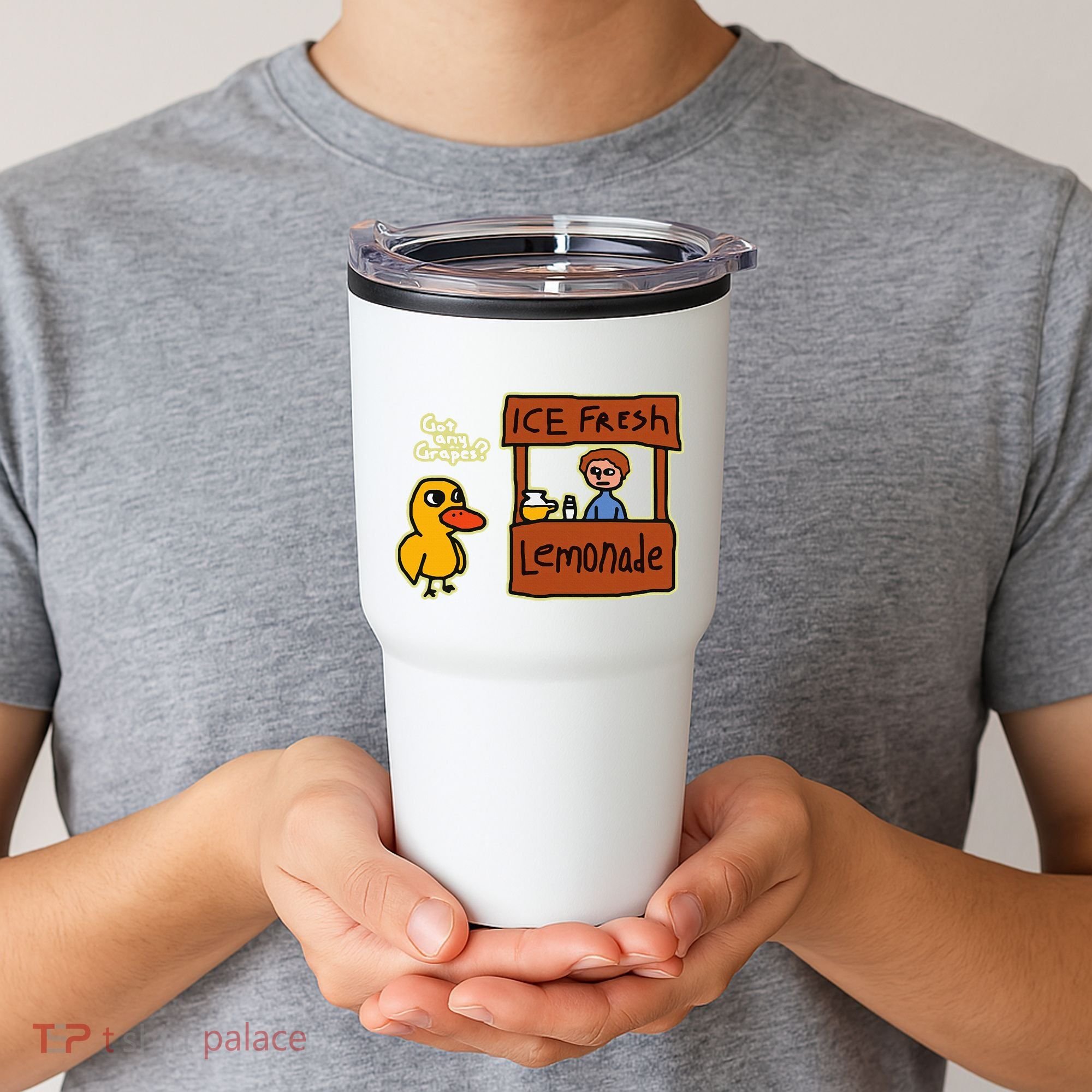 Ice Fresh Lemonade Duck Funny Got Any Grapes Love Gift Tumbler