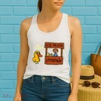 Ice Fresh Lemonade Duck Funny Got Any Grapes Love Gift Women's Tank Top thumb 2