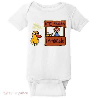 Ice Fresh Lemonade Duck Funny Got Any Grapes Love Gift Baby Bodysuit