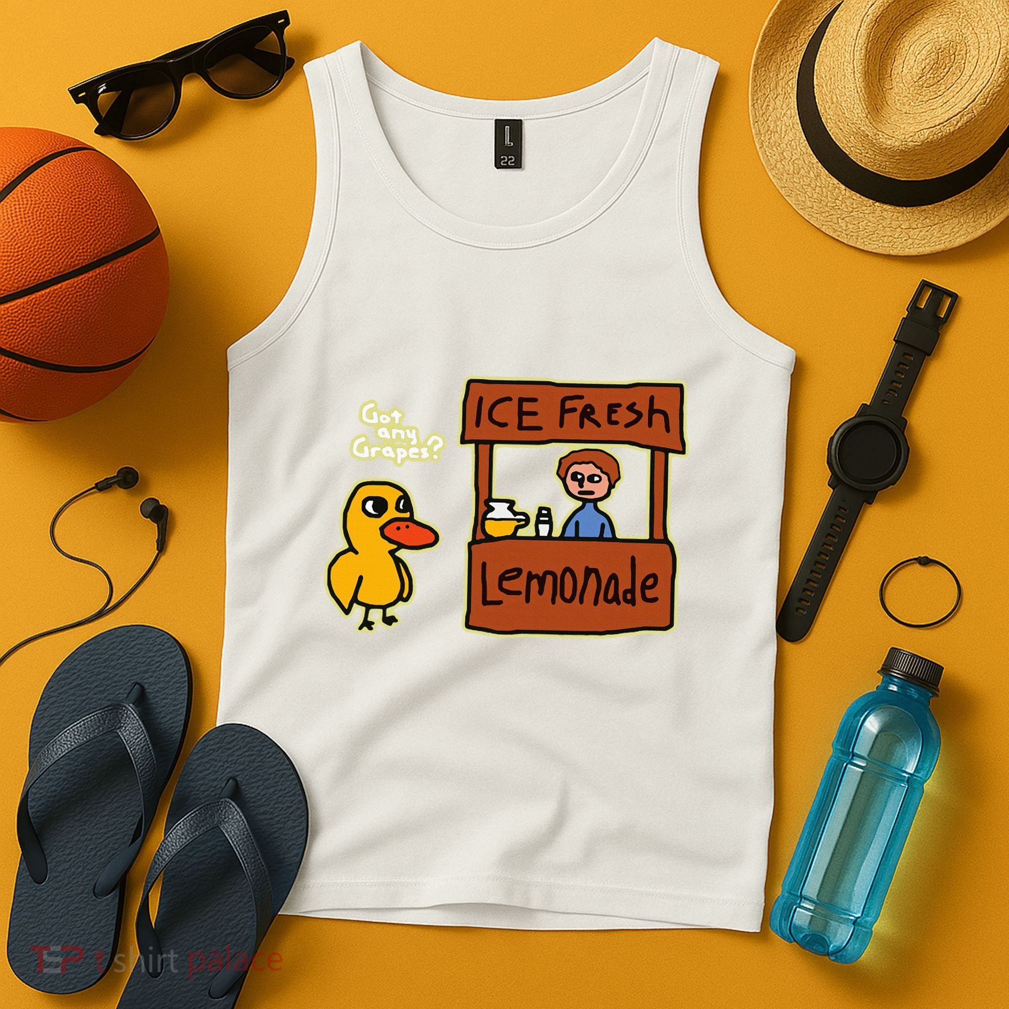 Ice Fresh Lemonade Duck Funny Got Any Grapes Love Gift Tank Top