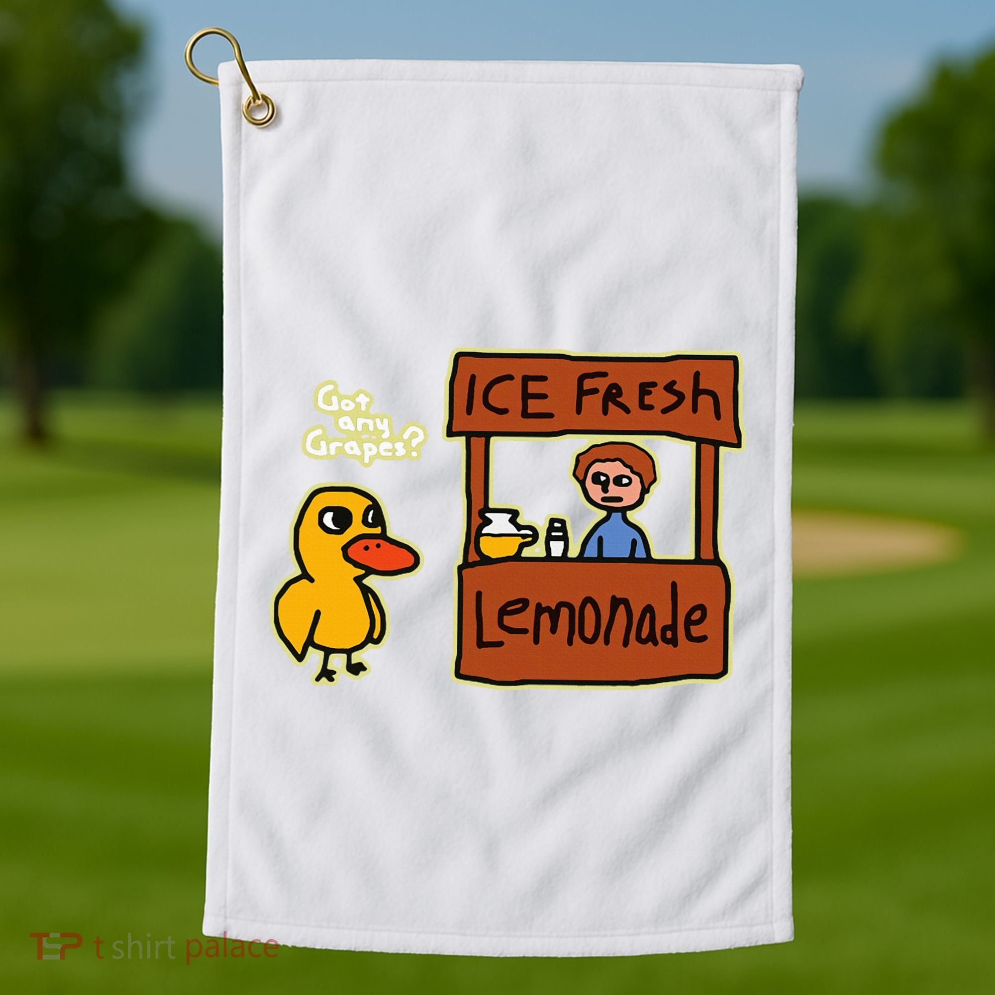 Ice Fresh Lemonade Duck Funny Got Any Grapes Love Gift Golf Towel