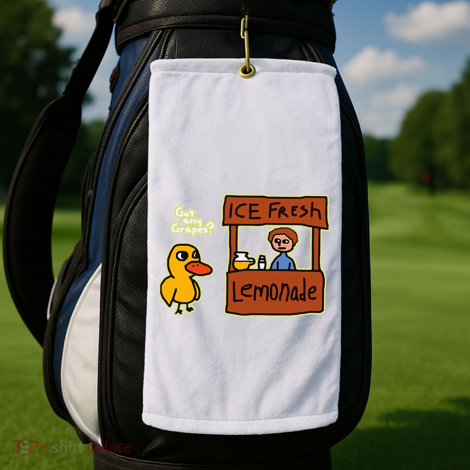 Ice Fresh Lemonade Duck Funny Got Any Grapes Love Gift Golf Towel