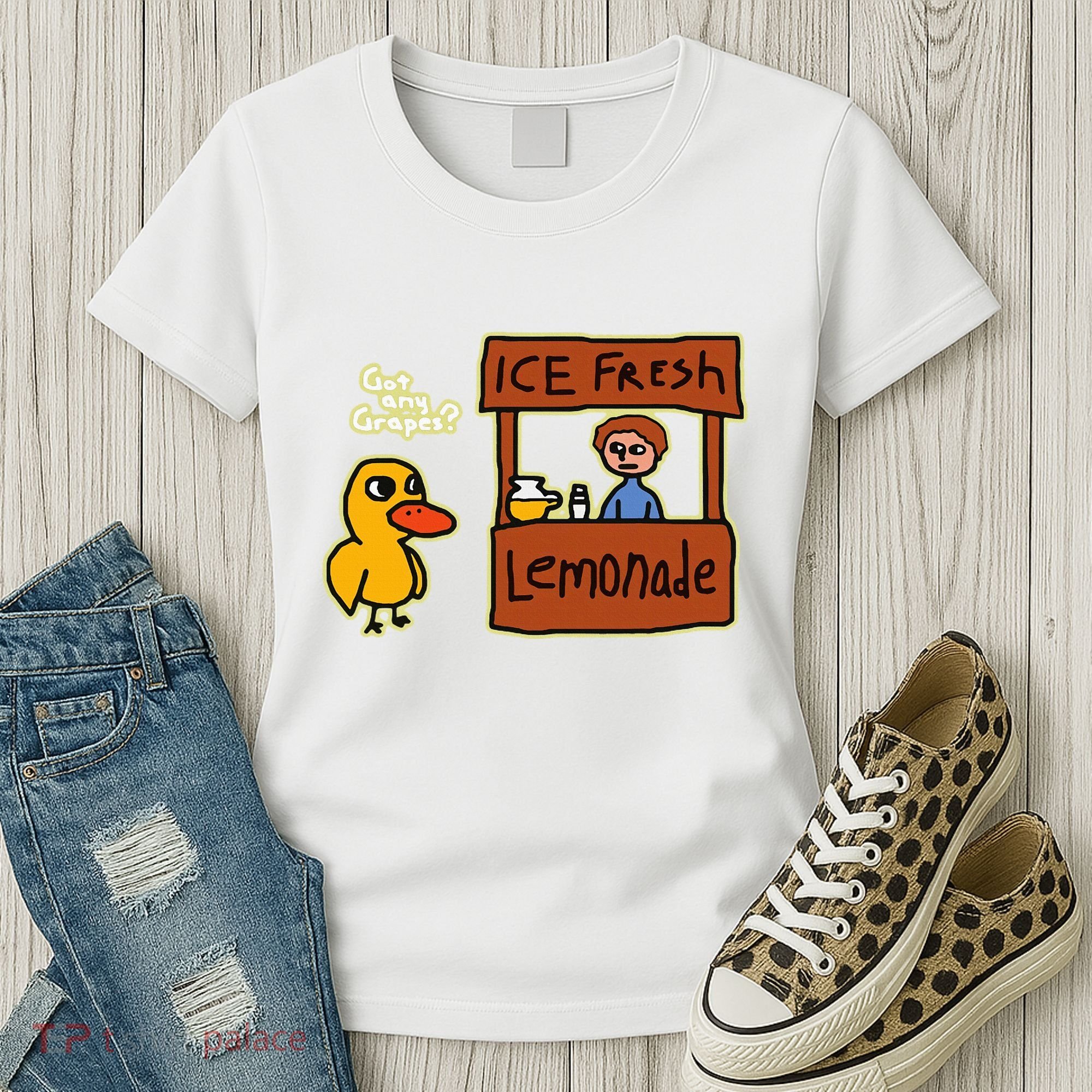 Ice Fresh Lemonade Duck Funny Got Any Grapes Love Gift Women's T-Shirt