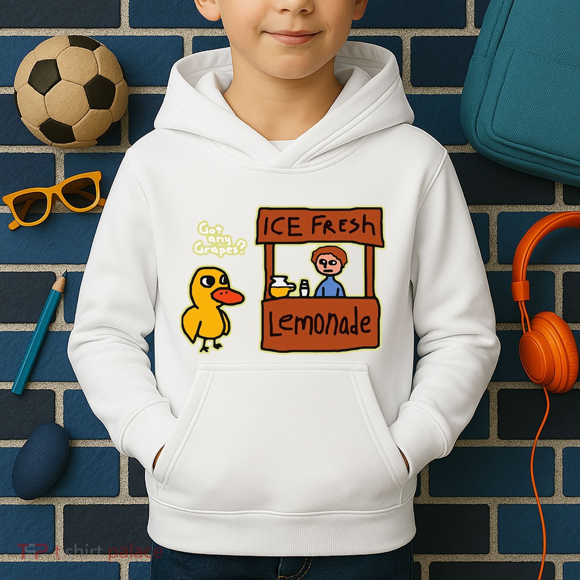 Ice Fresh Lemonade Duck Funny Got Any Grapes Love Gift Kids Hoodie