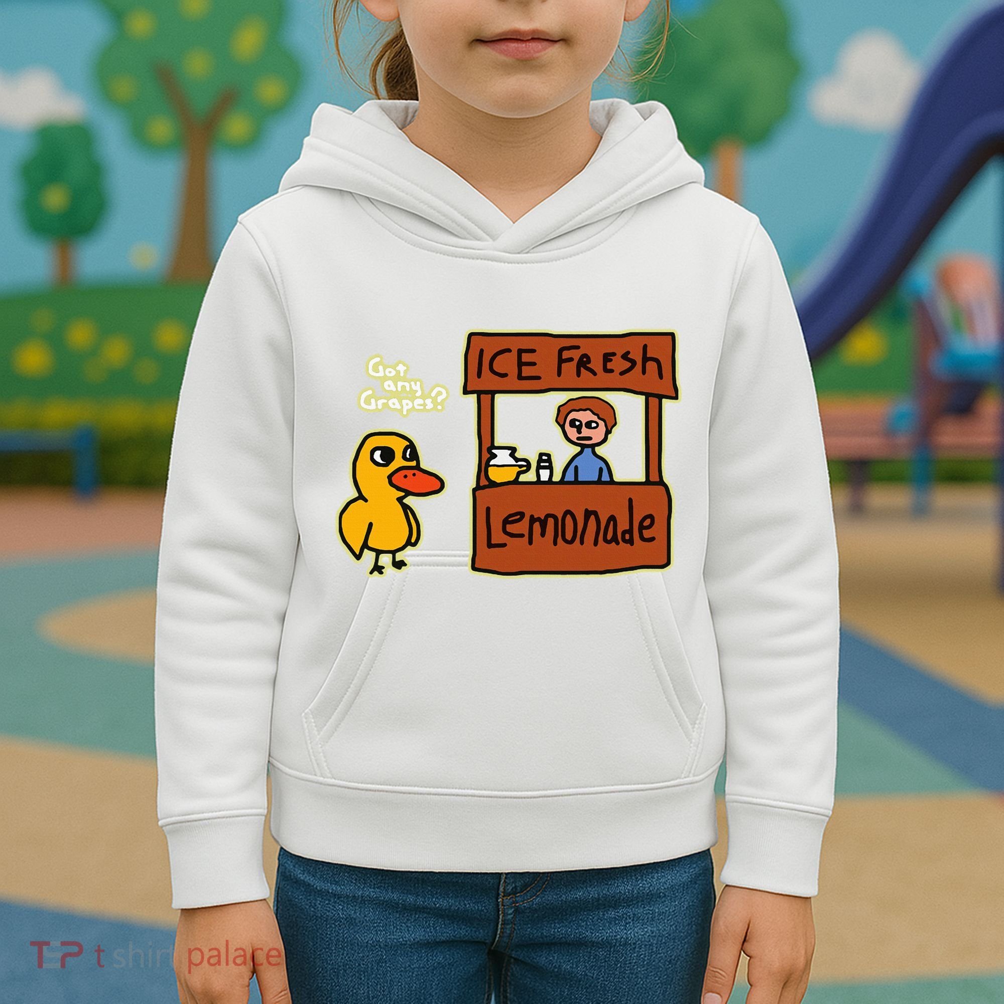 Ice Fresh Lemonade Duck Funny Got Any Grapes Love Gift Kids Hoodie