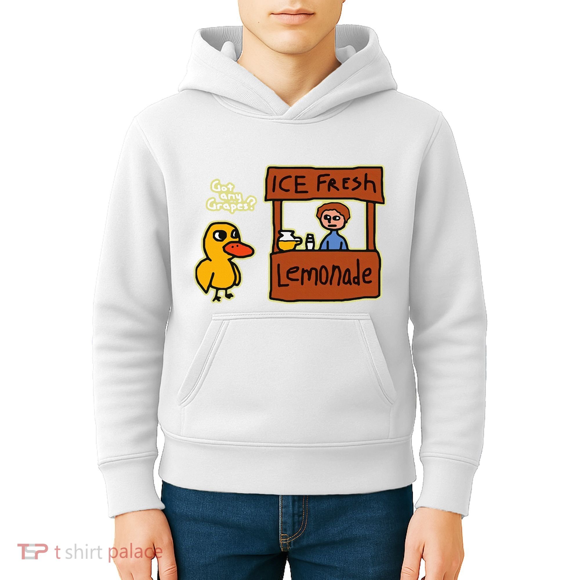 Ice Fresh Lemonade Duck Funny Got Any Grapes Love Gift Kids Hoodie