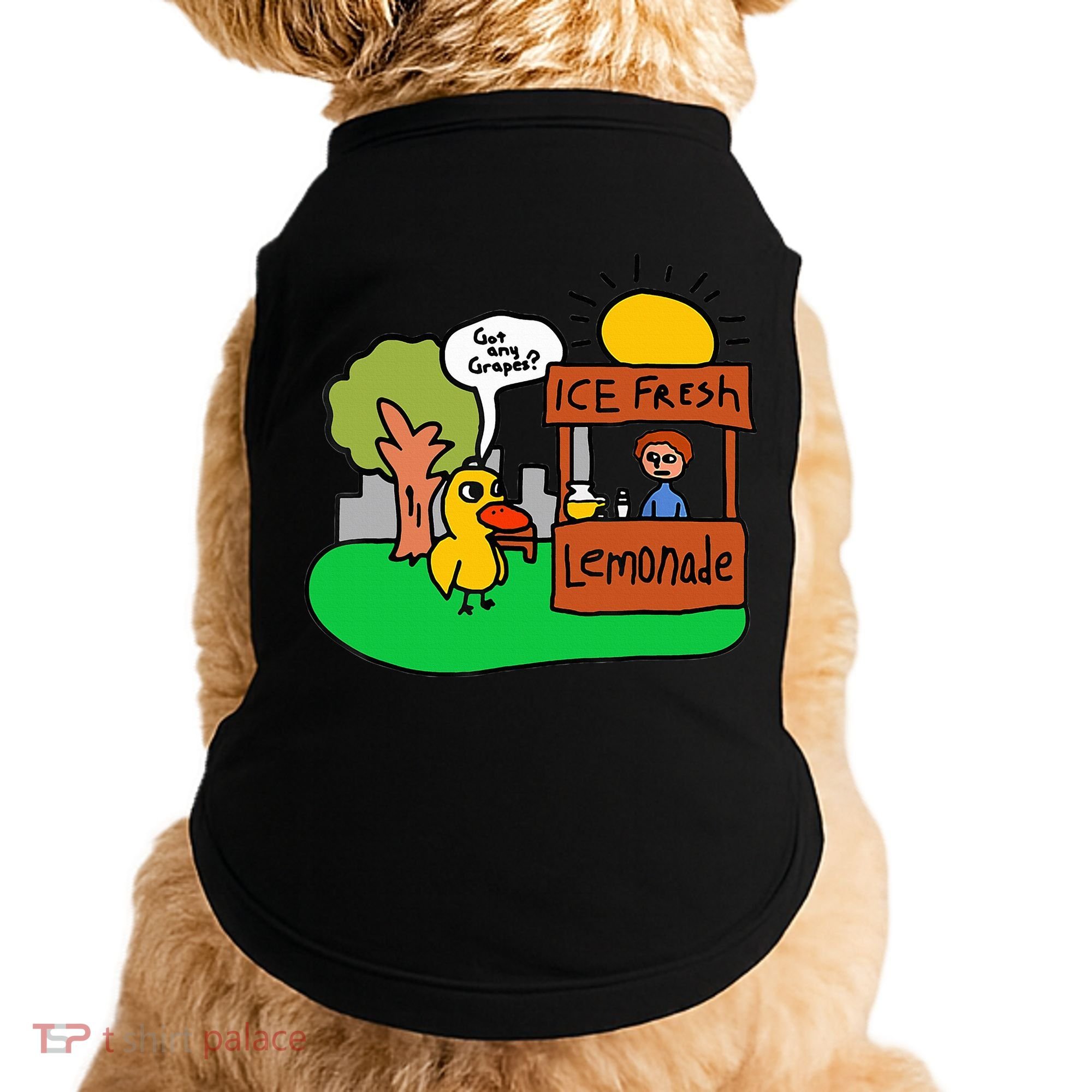 Ice Fresh Lemonade Got Any Grapes Duck Funny Gift  Doggie Tank