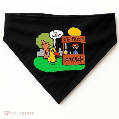 Ice Fresh Lemonade Got Any Grapes Duck Funny Gift  USA-Made Doggie Bandana