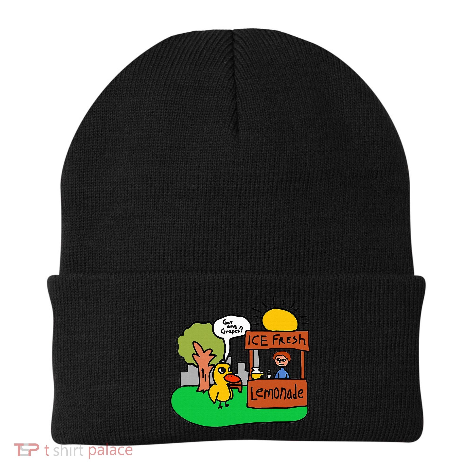 Ice Fresh Lemonade Got Any Grapes Duck Funny Gift  Beanie