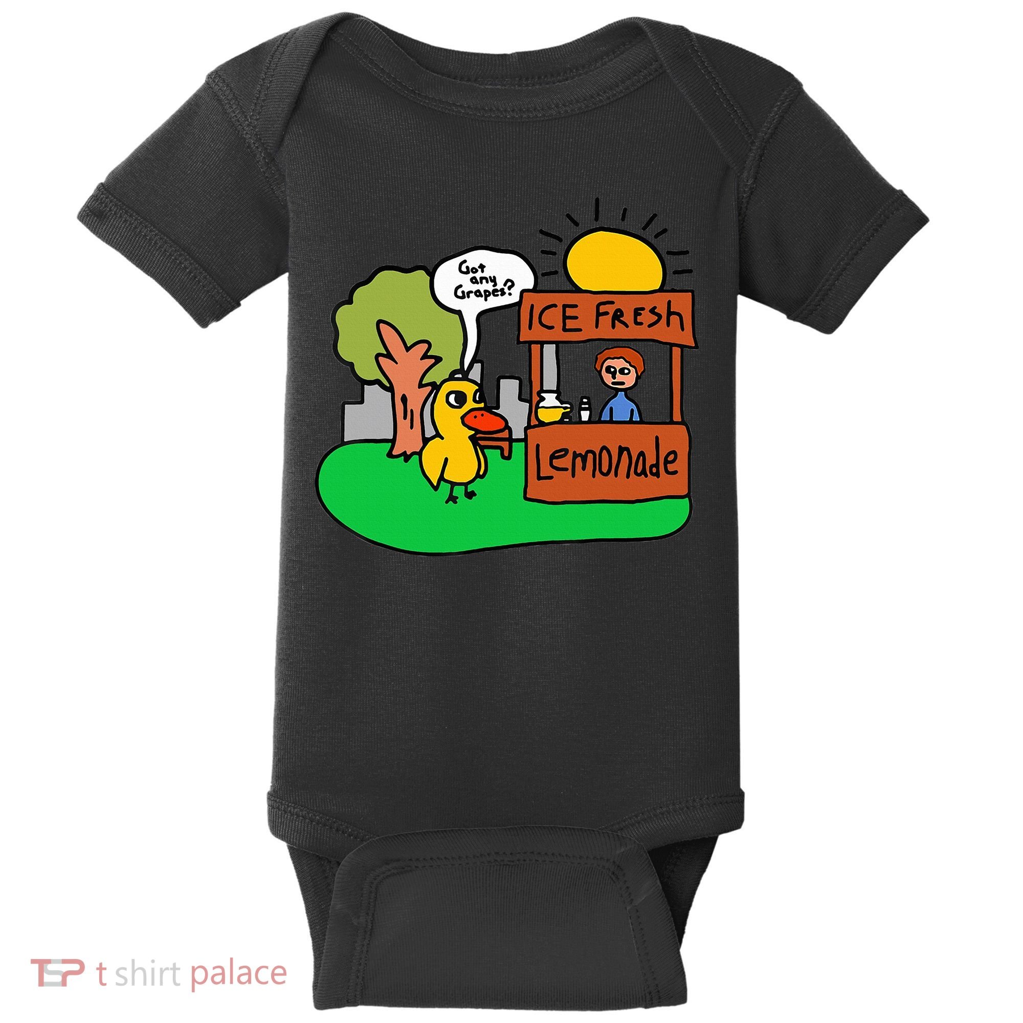 Ice Fresh Lemonade Got Any Grapes Duck Funny Gift  Baby Bodysuit