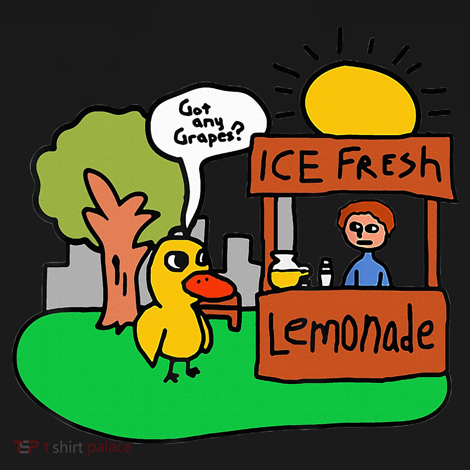 Ice Fresh Lemonade Got Any Grapes Duck Funny Gift  Toddler Hoodie