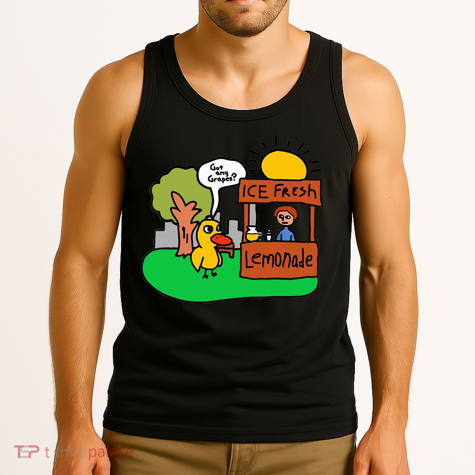 Ice Fresh Lemonade Got Any Grapes Duck Funny Gift  Tank Top