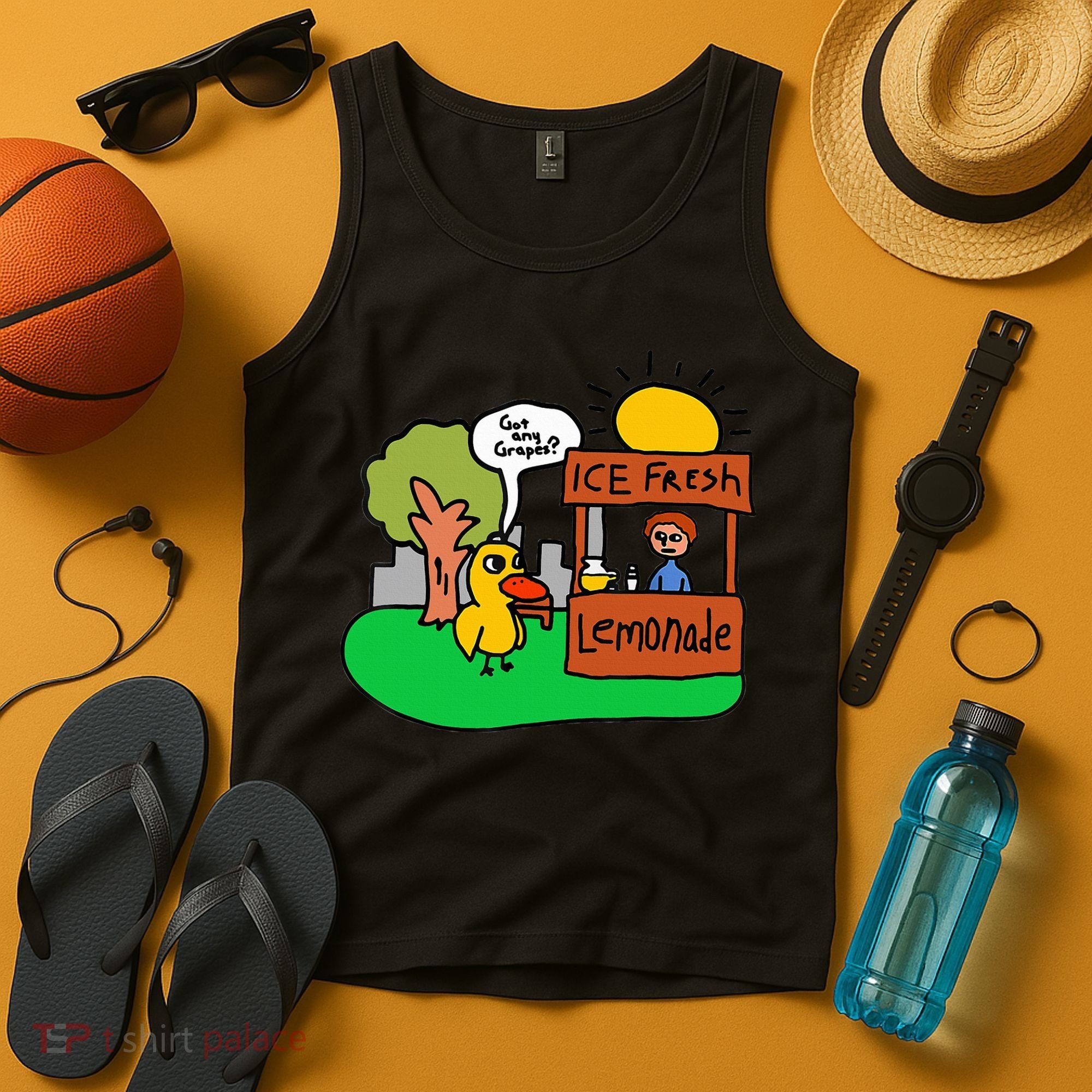 Ice Fresh Lemonade Got Any Grapes Duck Funny Gift  Tank Top