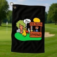 Ice Fresh Lemonade Got Any Grapes Duck Funny Gift  Golf Towel thumb 1