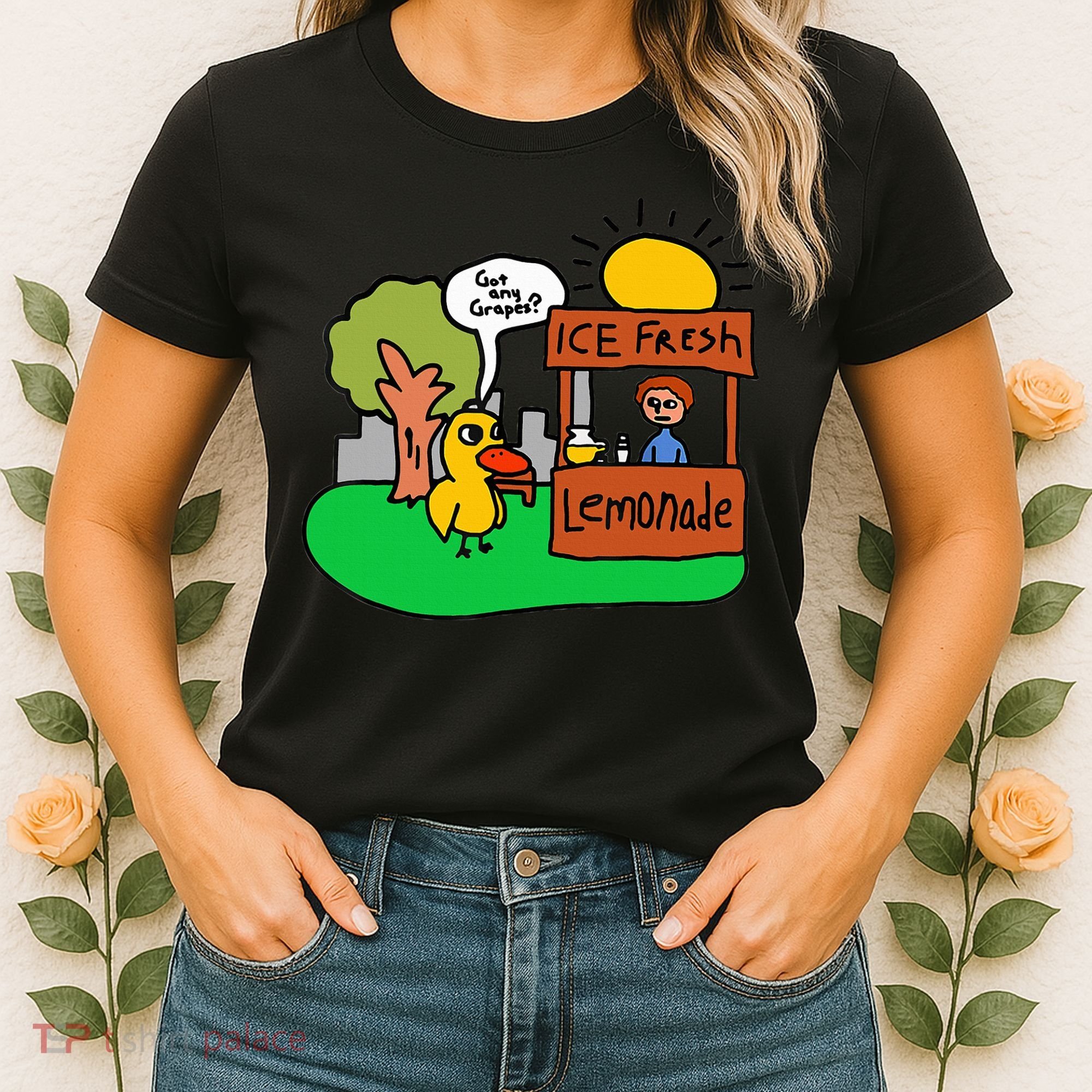 Ice Fresh Lemonade Got Any Grapes Duck Funny Gift  Women's T-Shirt
