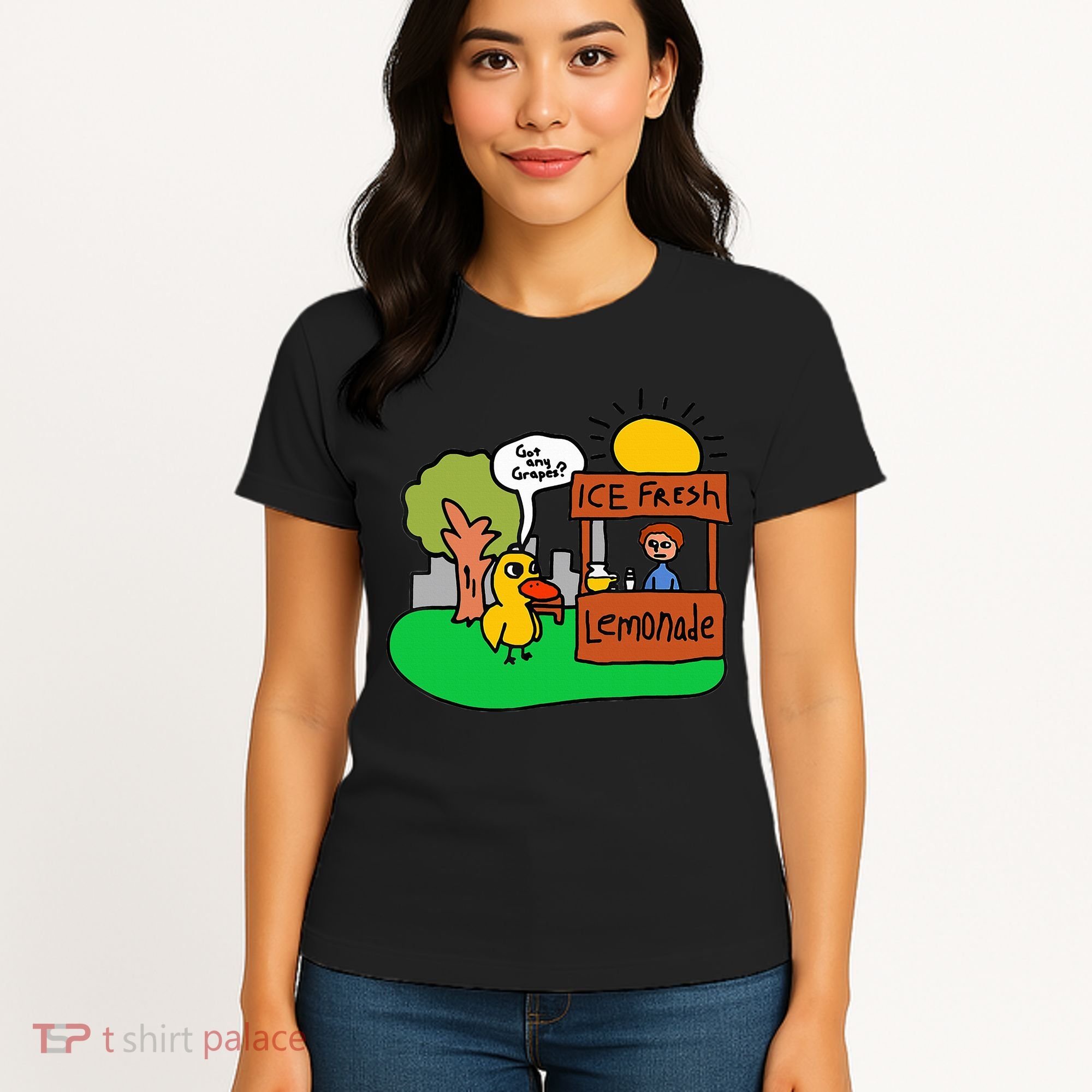 Ice Fresh Lemonade Got Any Grapes Duck Funny Gift  Women's T-Shirt