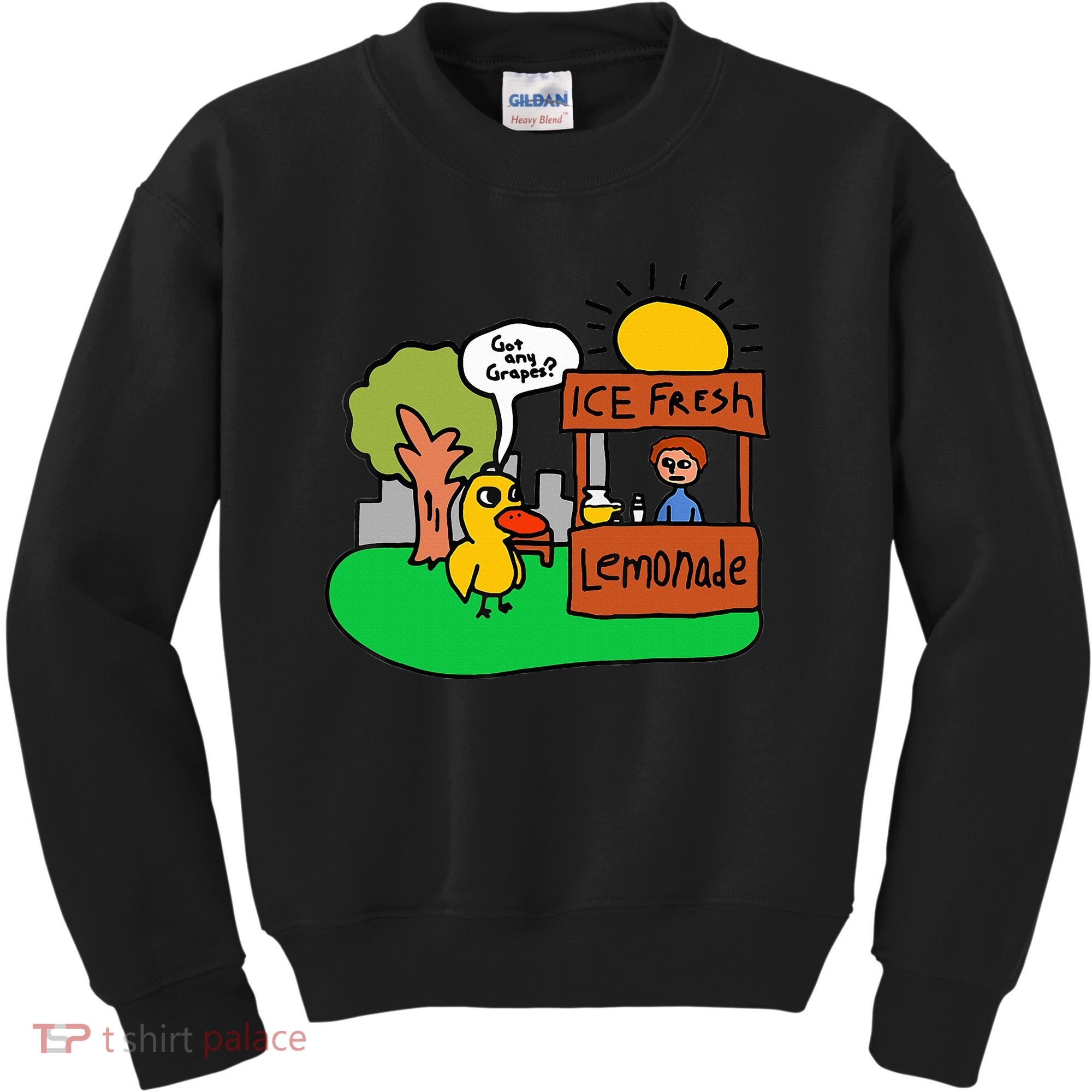 Ice Fresh Lemonade Got Any Grapes Duck Funny Gift  Kids Sweatshirt