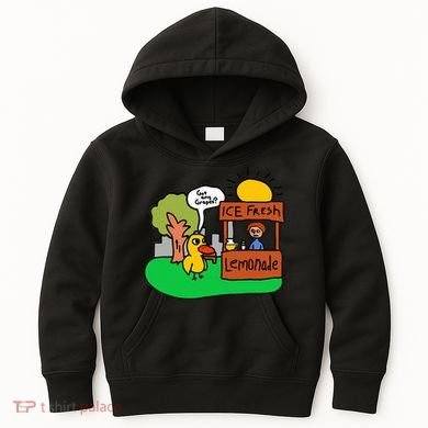 Ice Fresh Lemonade Got Any Grapes Duck Funny Gift  Kids Hoodie