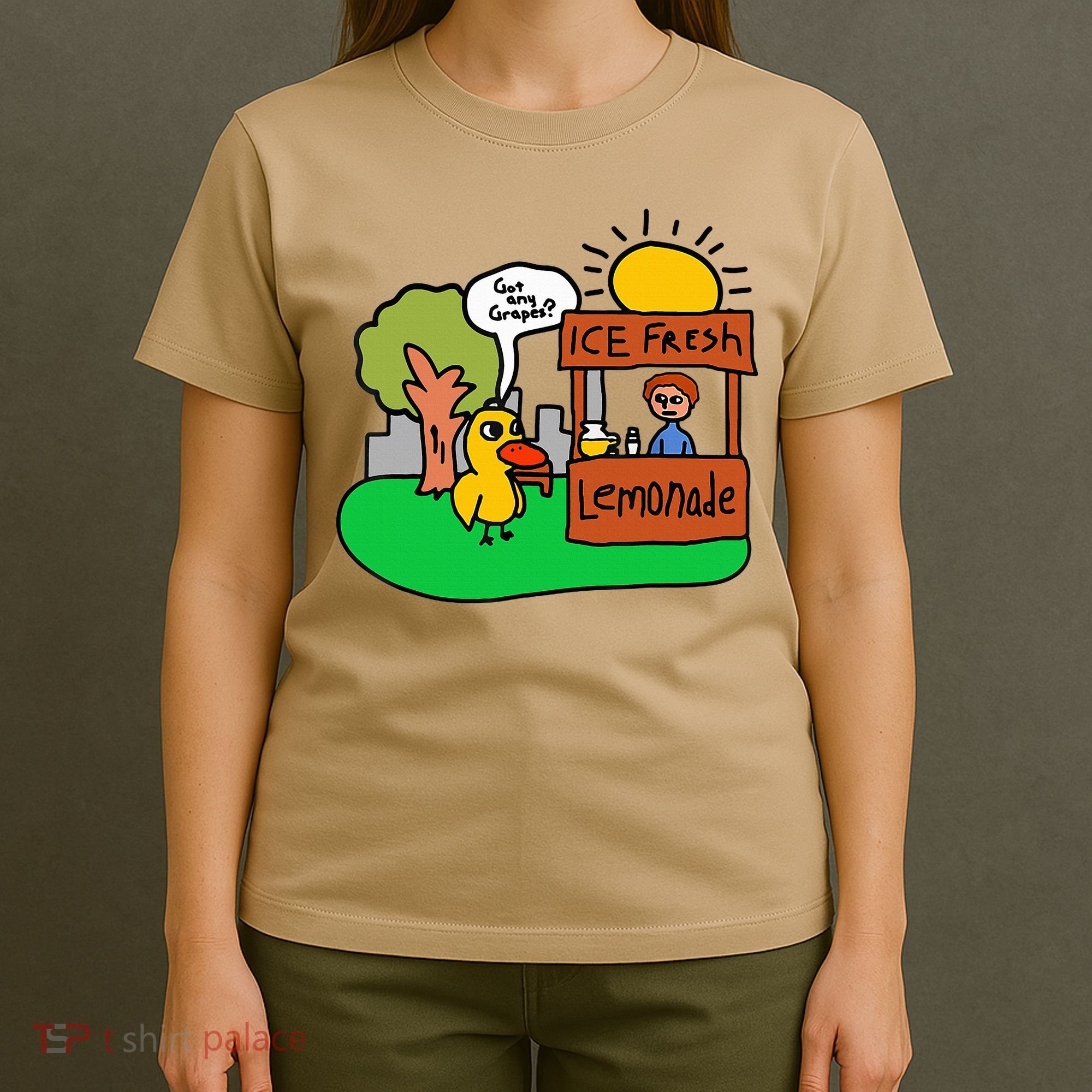 Ice Fresh Lemonade Got Any Grapes Duck Funny Gift  T-Shirt