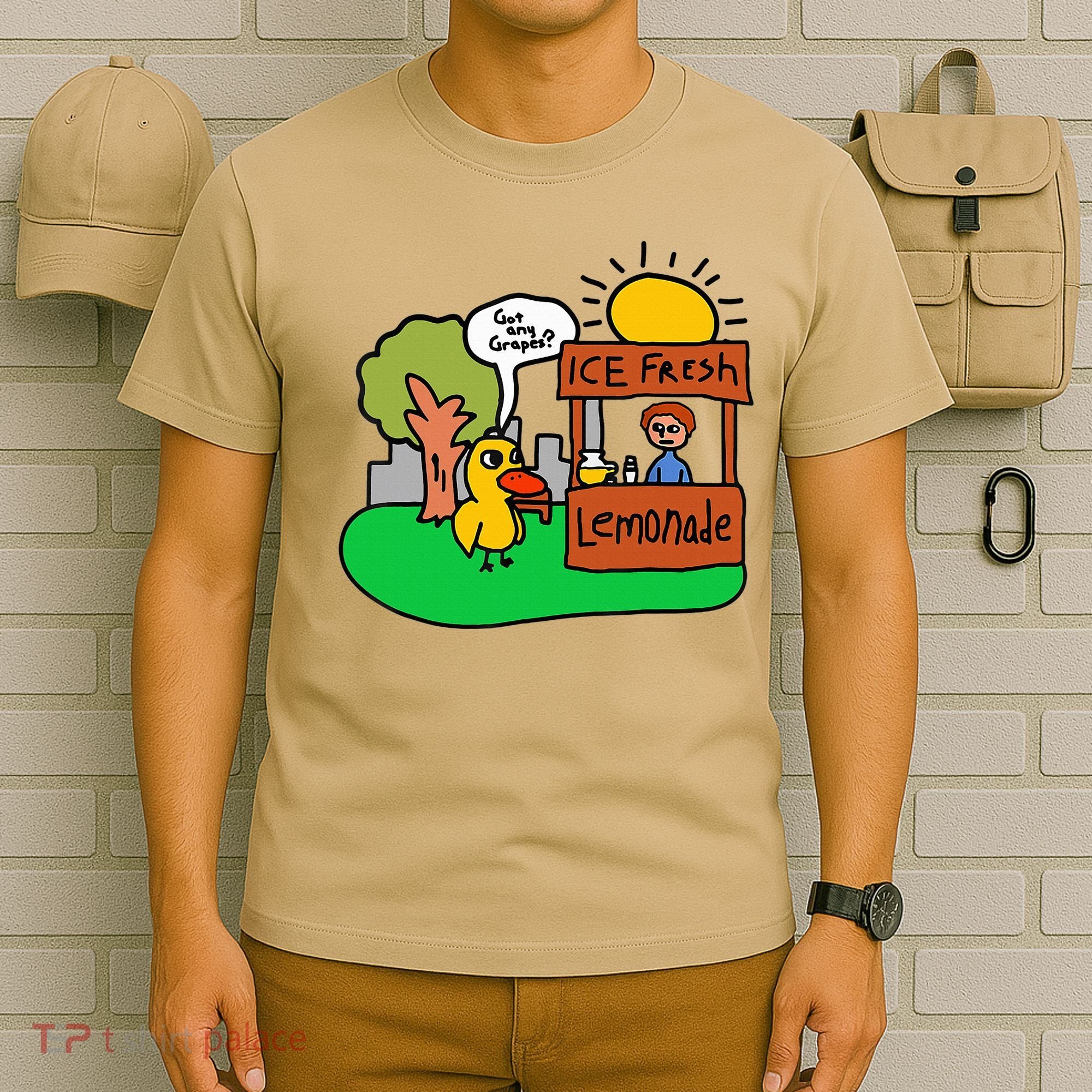 Ice Fresh Lemonade Got Any Grapes Duck Funny Gift  T-Shirt