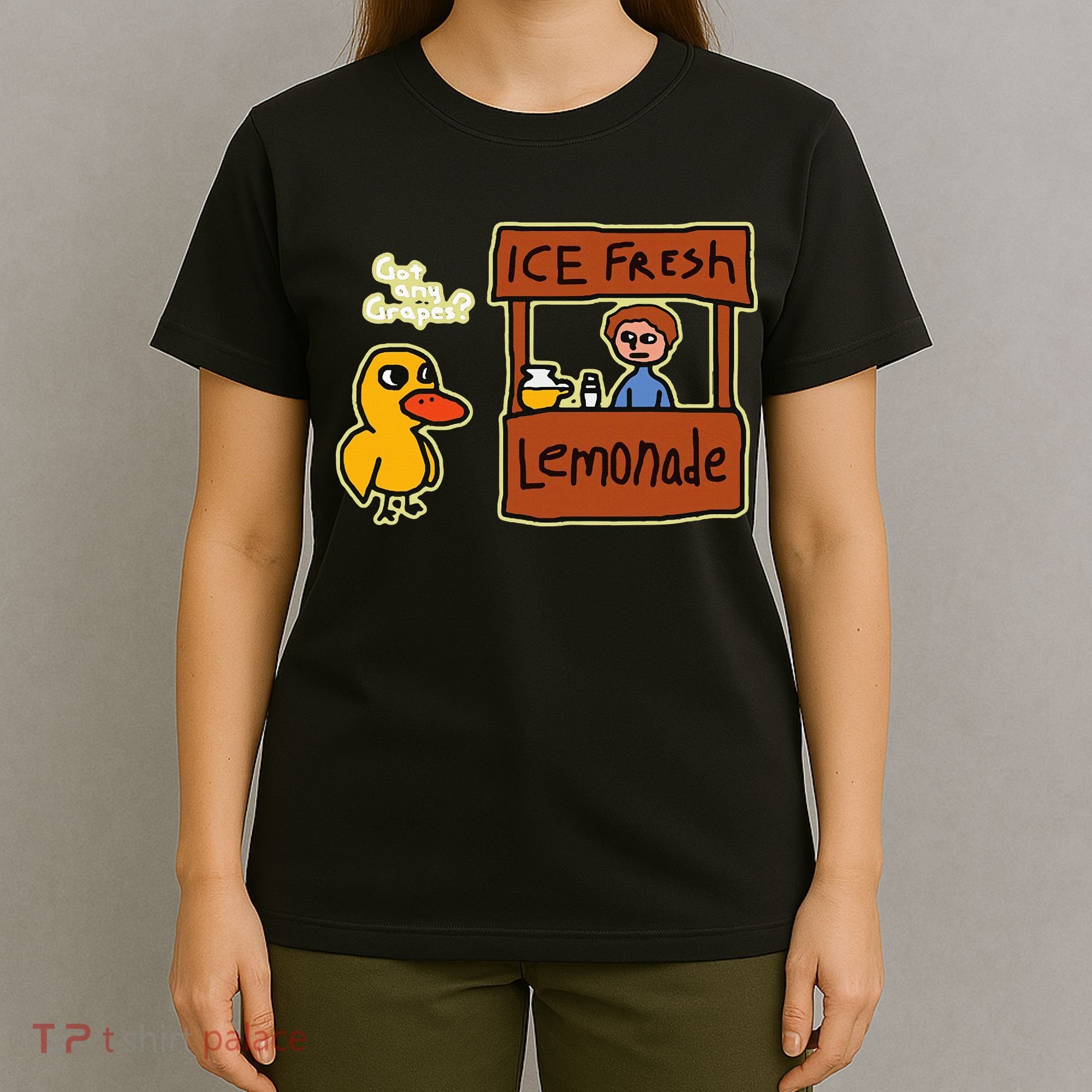 Ice Fresh Lemonade Duck Funny Got Any Grapes Love Gift T-Shirt