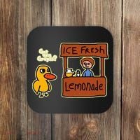 Ice Fresh Lemonade Duck Funny Got Any Grapes Love Gift Coaster thumb 0