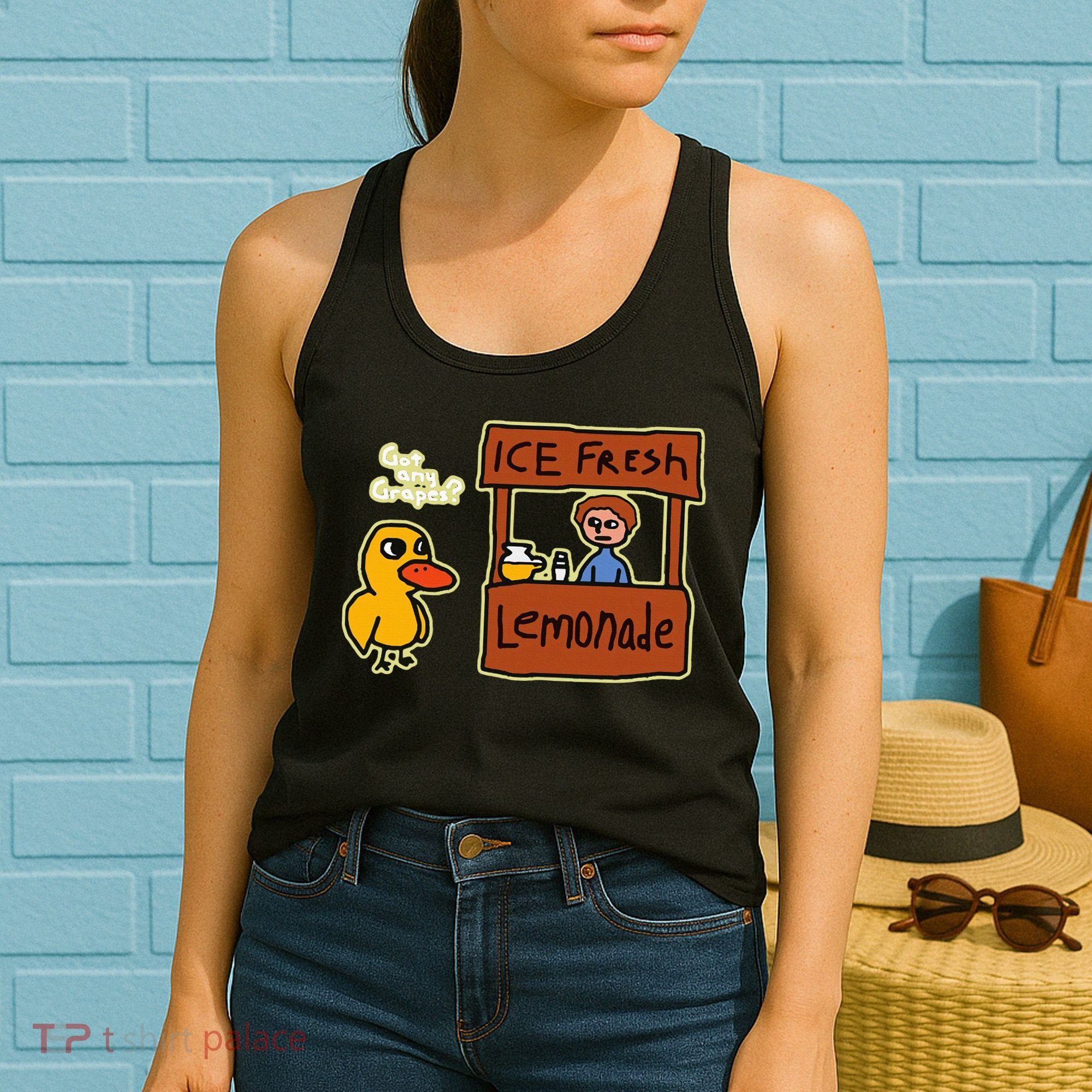Ice Fresh Lemonade Duck Funny Got Any Grapes Love Gift Women's Tank Top