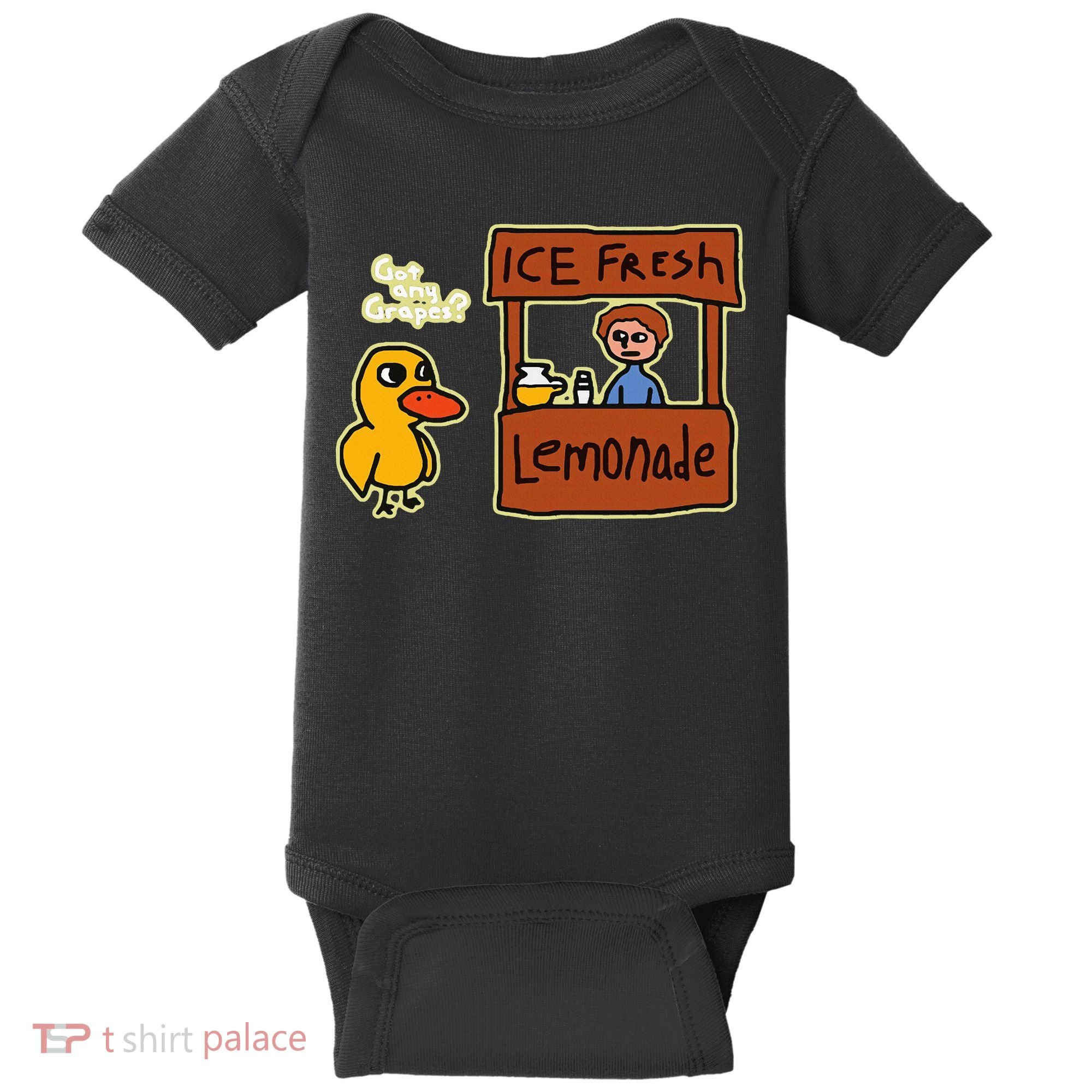 Ice Fresh Lemonade Duck Funny Got Any Grapes Love Gift Baby Bodysuit
