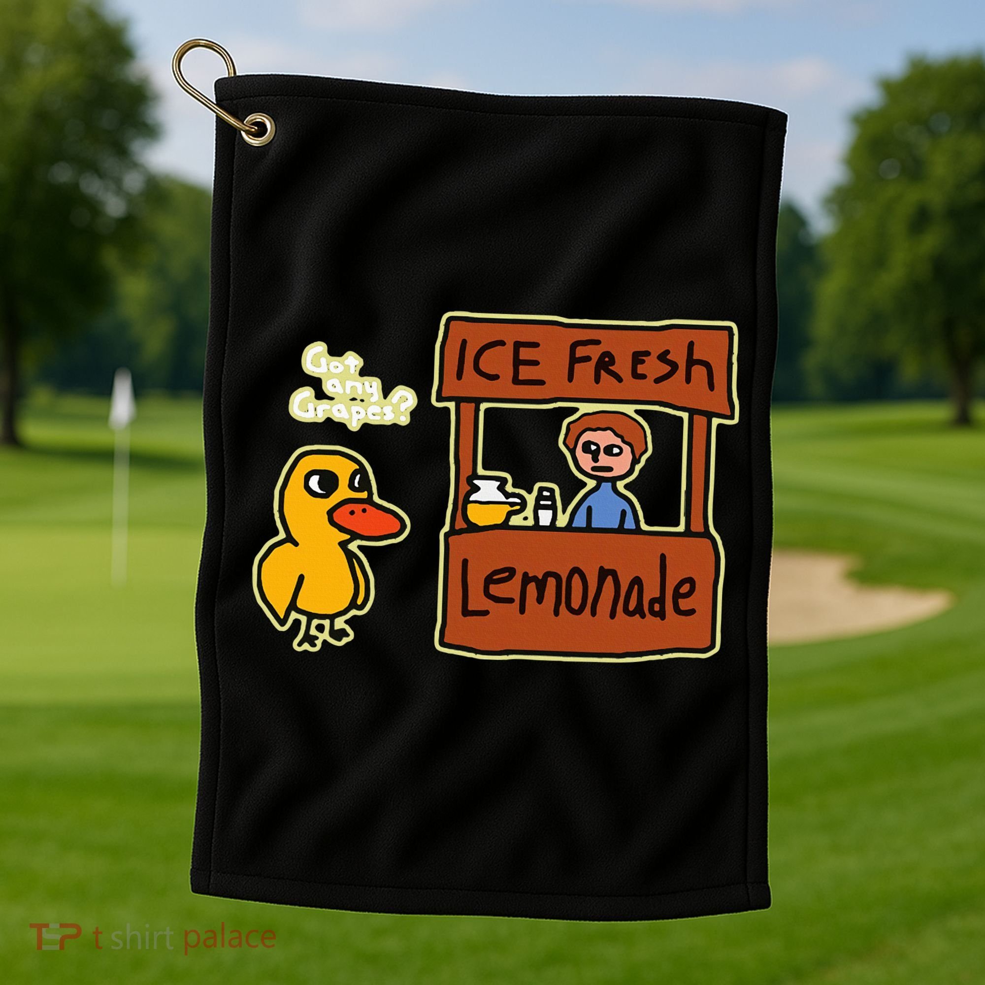 Ice Fresh Lemonade Duck Funny Got Any Grapes Love Gift Golf Towel