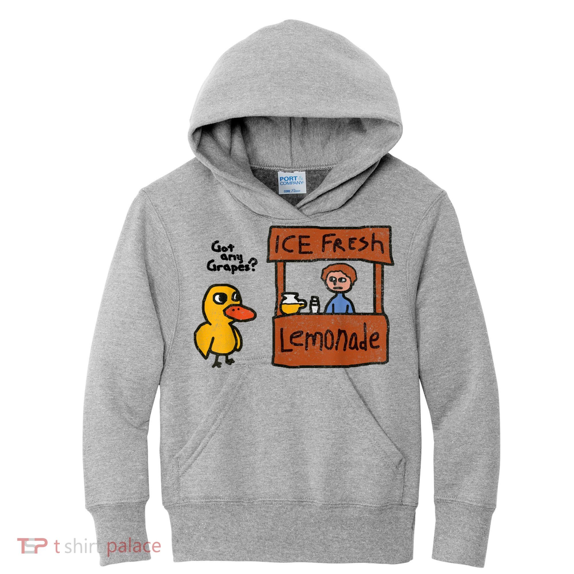 Ice Fresh Lemonade Got Any Grapes Duck Funny Gift Kids Hoodie