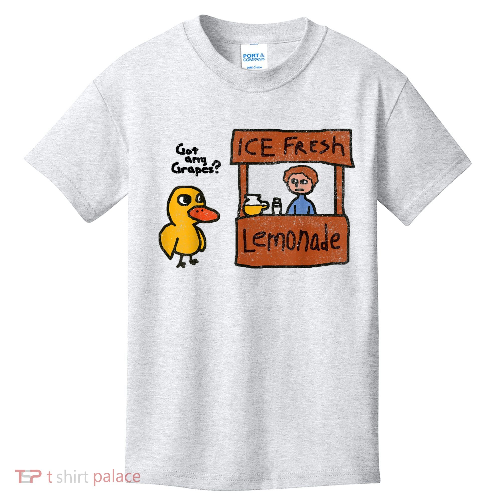 Ice Fresh Lemonade Got Any Grapes Duck Funny Gift Kids T-Shirt