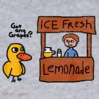 Ice Fresh Lemonade Got Any Grapes Duck Funny Gift Women's Sweatshirt thumb 2