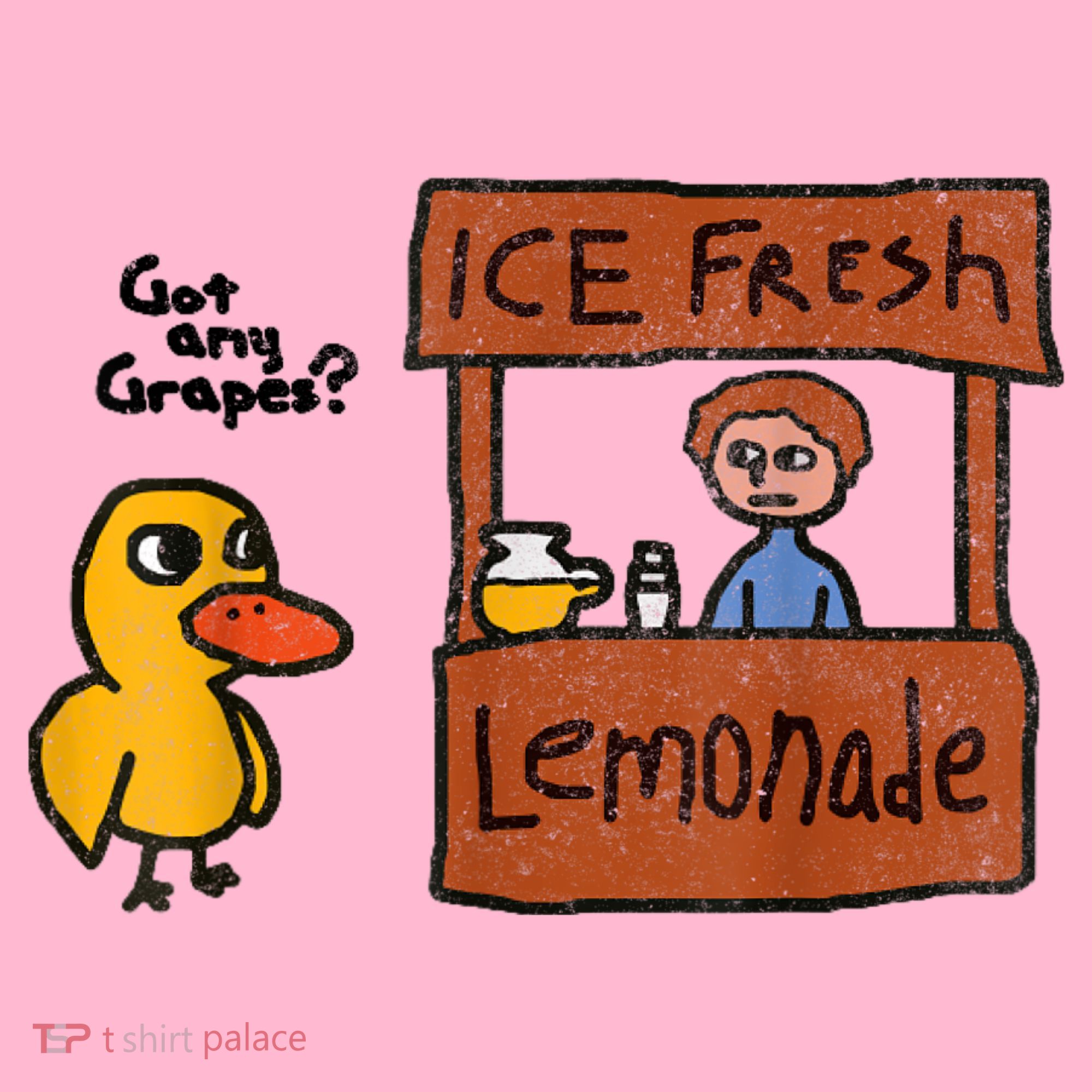 Ice Fresh Lemonade Got Any Grapes Duck Funny Gift Coaster