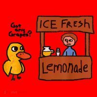 Ice Fresh Lemonade Got Any Grapes Duck Funny Gift Santa Hat thumb 1