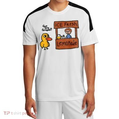 Ice Fresh Lemonade Got Any Grapes Duck Funny Gift Soccer Jersey