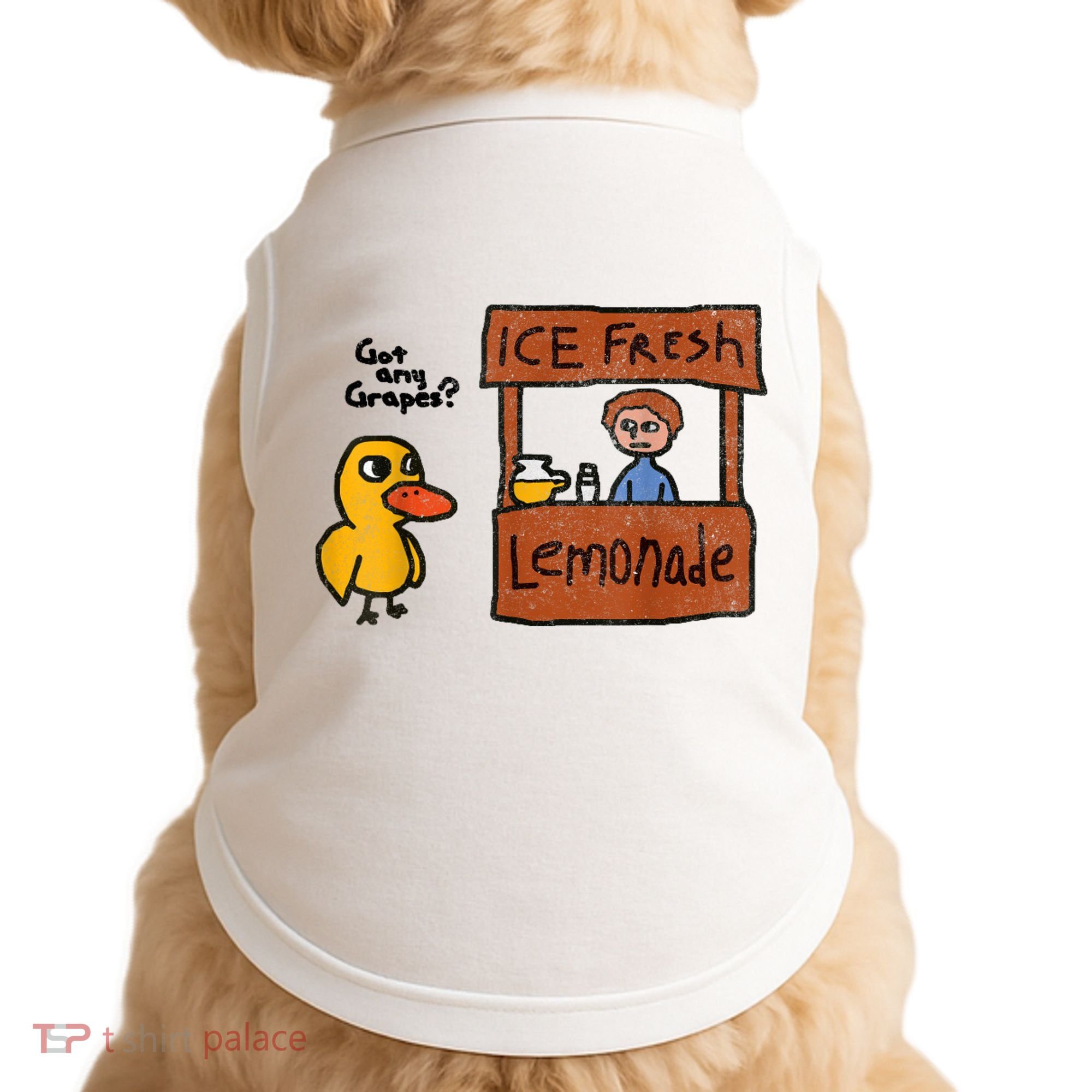 Ice Fresh Lemonade Got Any Grapes Duck Funny Gift Doggie Tank