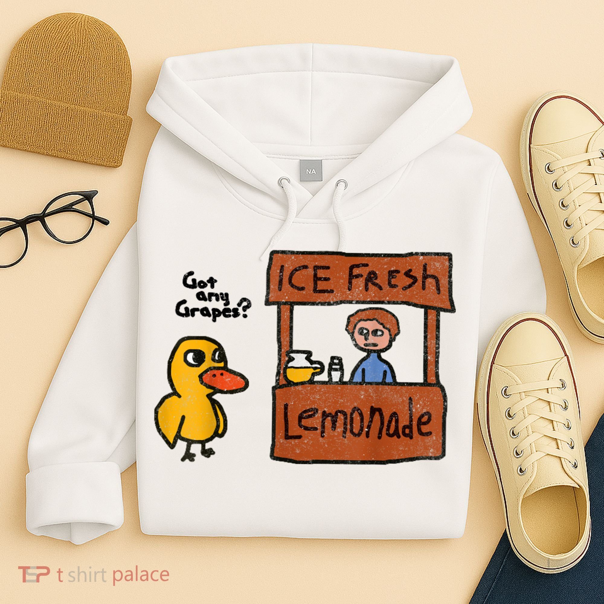 Ice Fresh Lemonade Got Any Grapes Duck Funny Gift Hoodie
