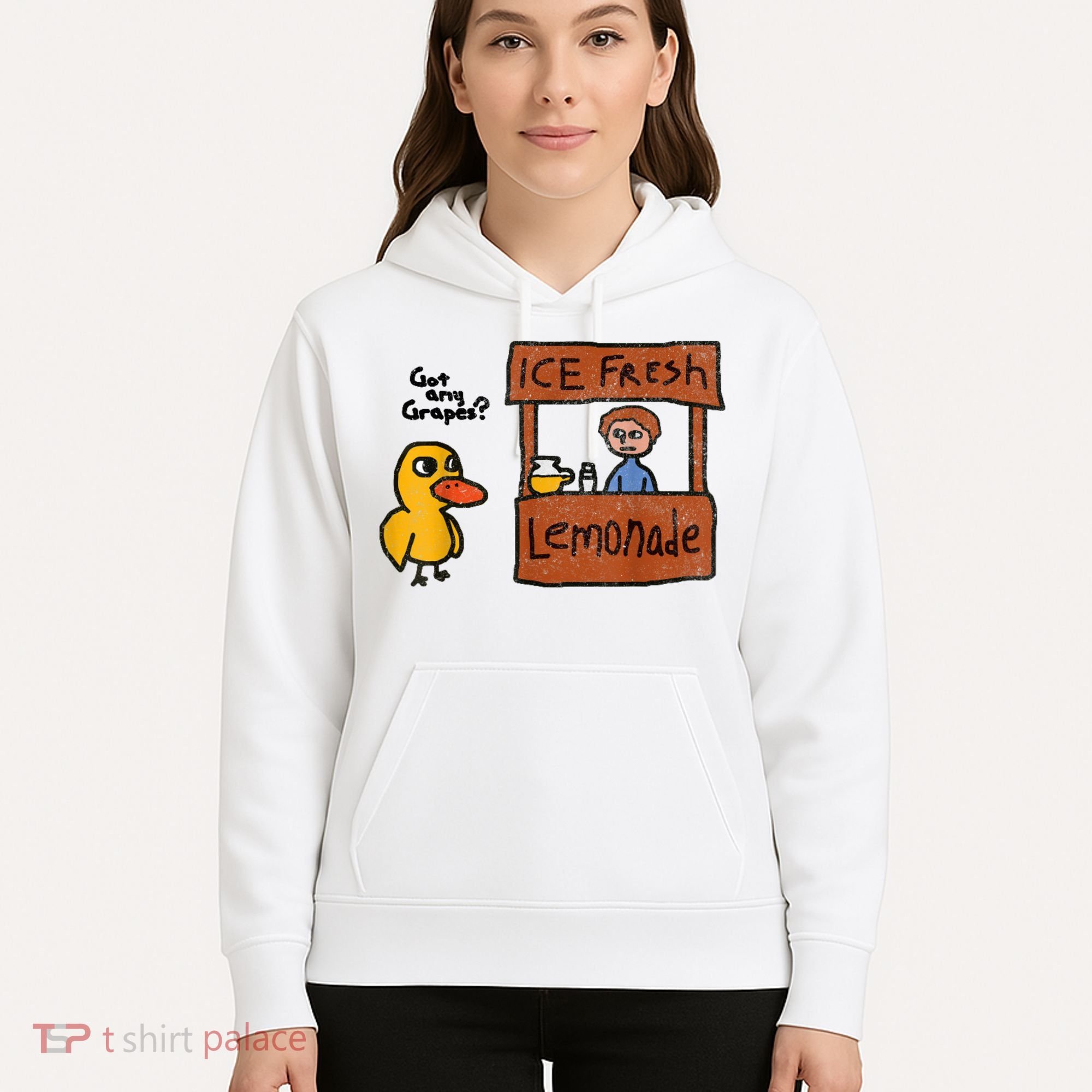 Ice Fresh Lemonade Got Any Grapes Duck Funny Gift Hoodie