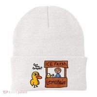 Ice Fresh Lemonade Got Any Grapes Duck Funny Gift Beanie thumb 0