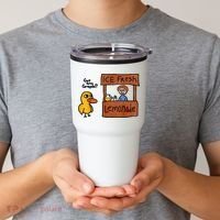 Ice Fresh Lemonade Got Any Grapes Duck Funny Gift Tumbler thumb 2