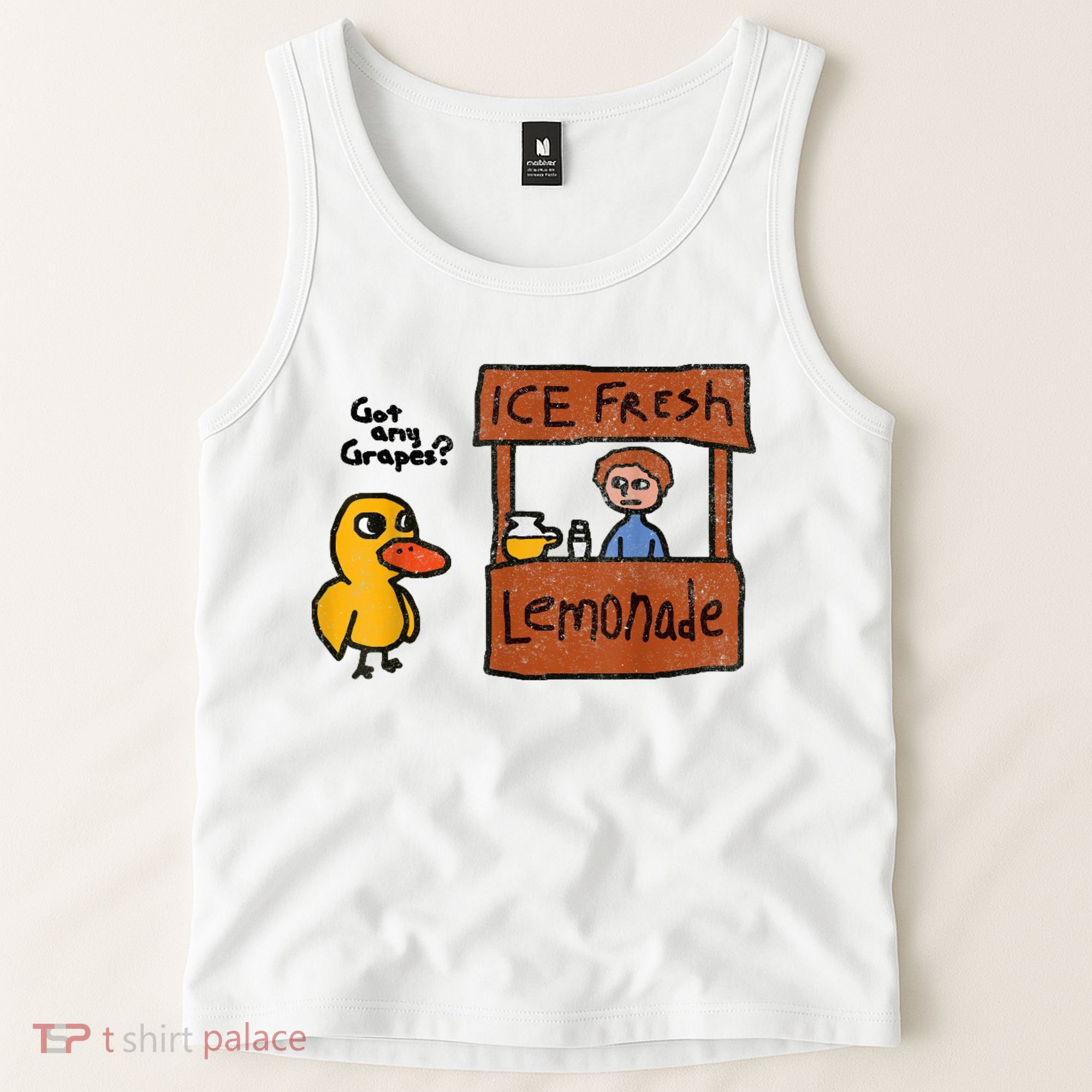 Ice Fresh Lemonade Got Any Grapes Duck Funny Gift Tank Top