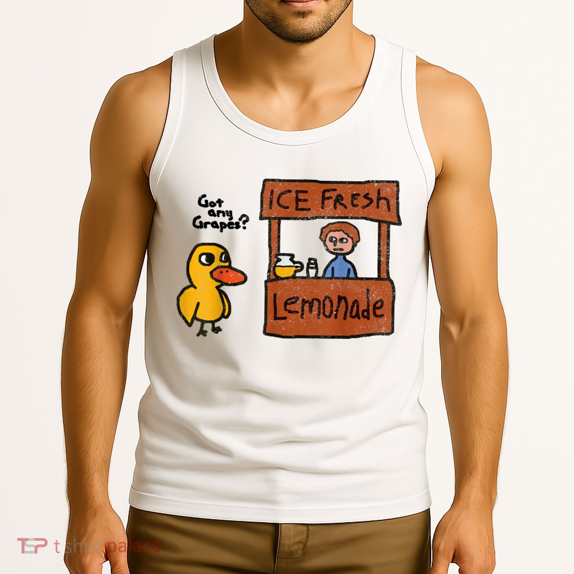 Ice Fresh Lemonade Got Any Grapes Duck Funny Gift Tank Top