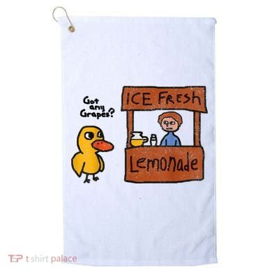 Ice Fresh Lemonade Got Any Grapes Duck Funny Gift Golf Towel