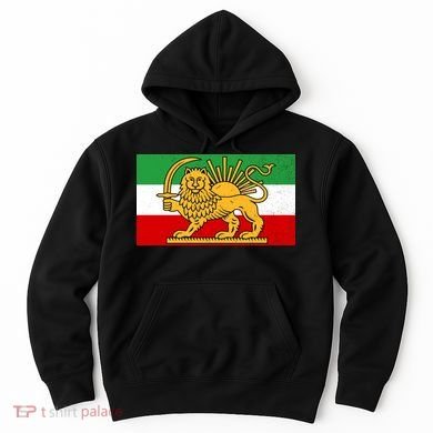 Iran Flag Lion And Sun Hoodie