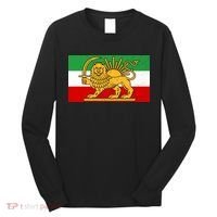 Iran Flag Lion And Sun Long Sleeve Shirt thumb 0