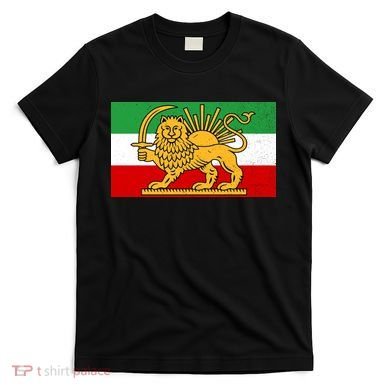 Iran Flag Lion And Sun T-Shirt