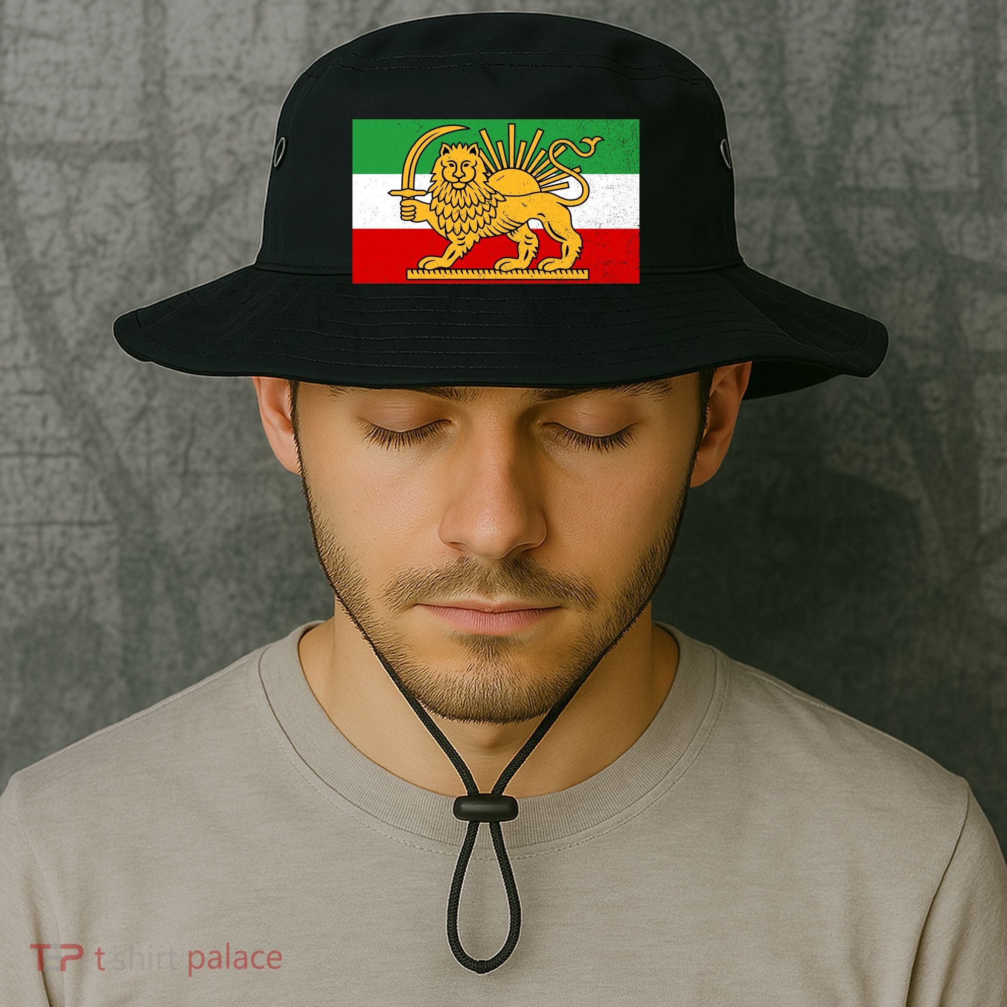 Iran Flag Lion And Sun Bucket Hat
